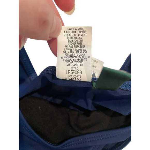 NWT Lauren Ralph Lauren Womens Blue Bathing Suit Bikini Bottom Beach Capsule 6 - Picture 9 of 11